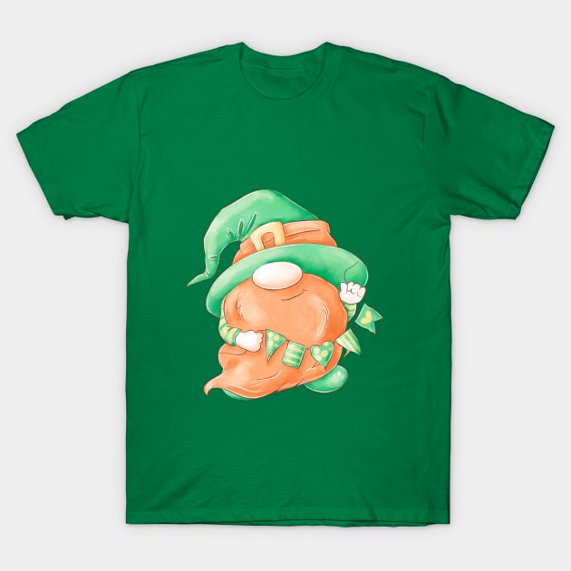 Happy St. Partick Day Gnome T-Shirt by Wanderer Bat